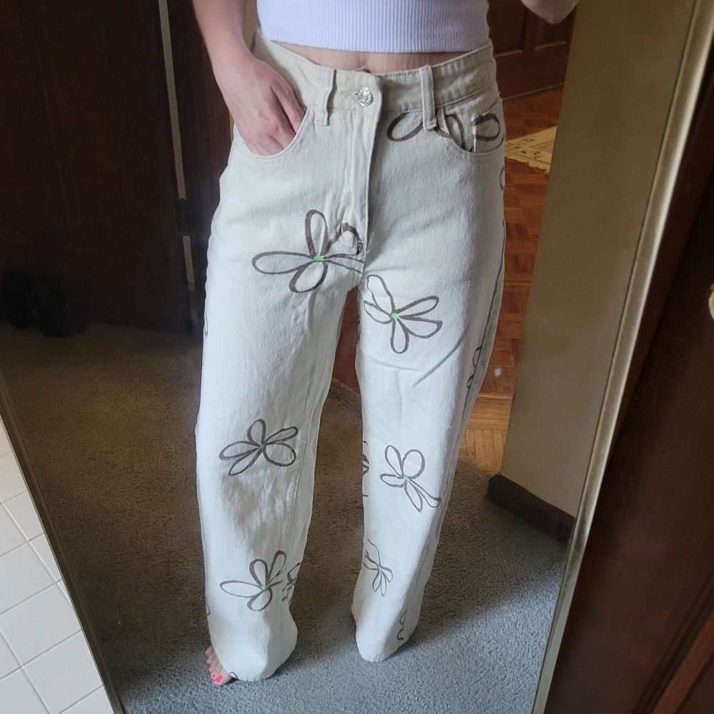 Shein | Flower denim - Picture 2 of 7